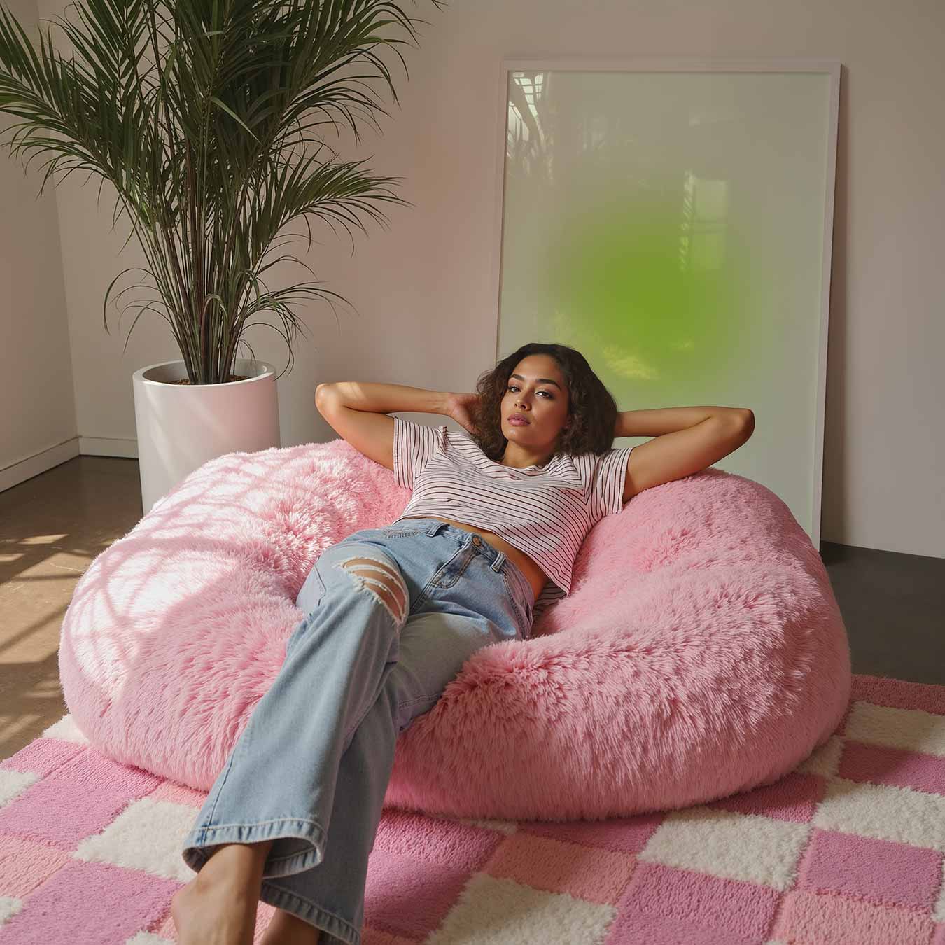 Zonnige Gele Glans Poster-WallArtistic