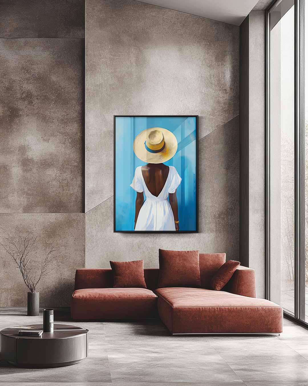Zomerse Elegantie Kunstwerk-canvas-dibond-plexiglas-wanddecoratie-WallArtistic