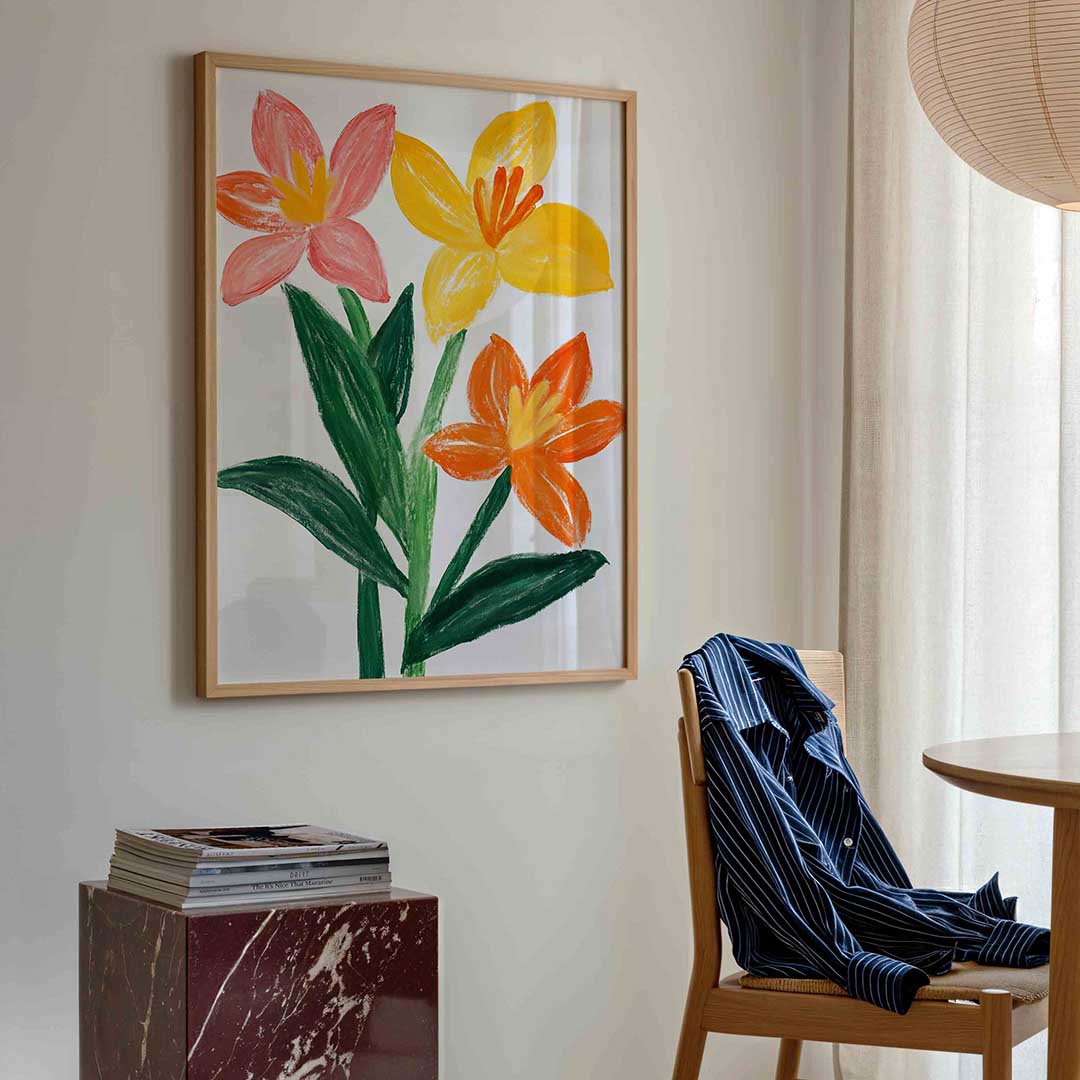 Bloemen in felle kleuren Poster