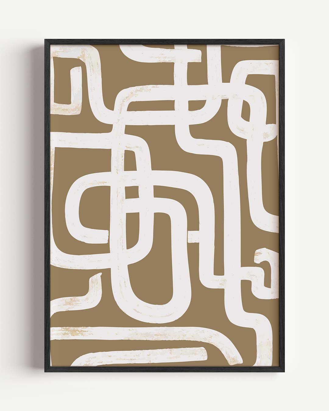 Abstracte Lijnenspel Poster-WallArtistic