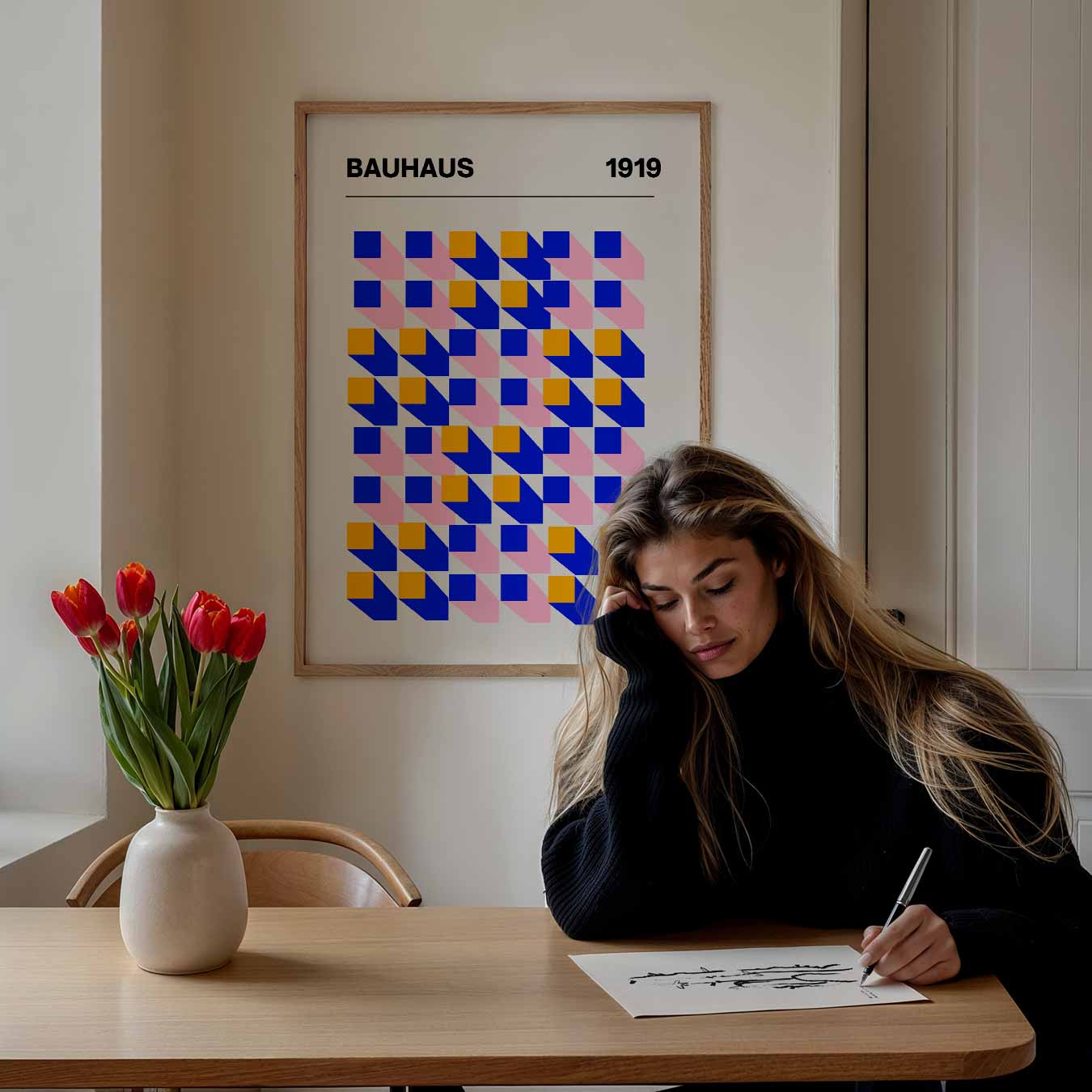 Bauhaus Retro Stijl Poster-WallArtistic