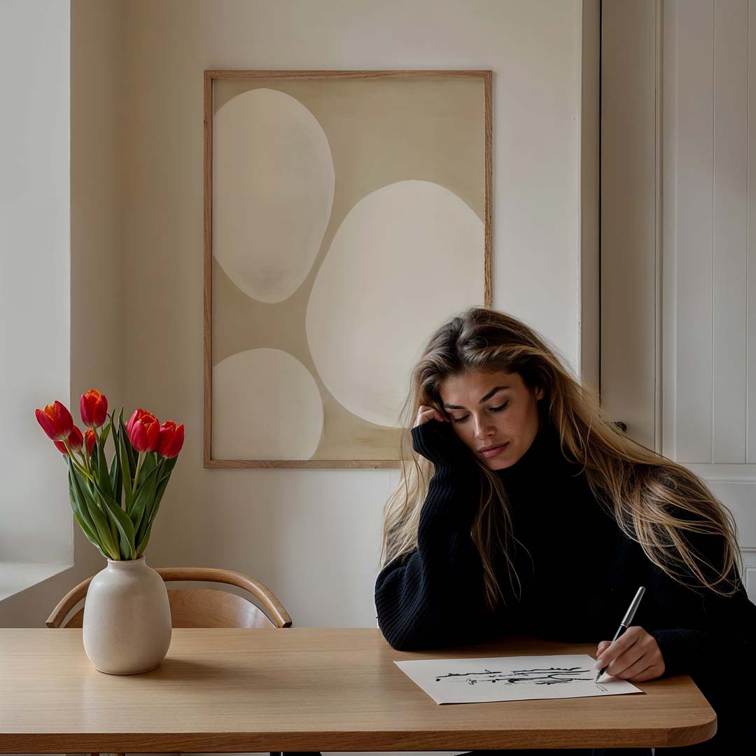 Moderne Minimalistische Abstracte Cirkelposter-WallArtistic