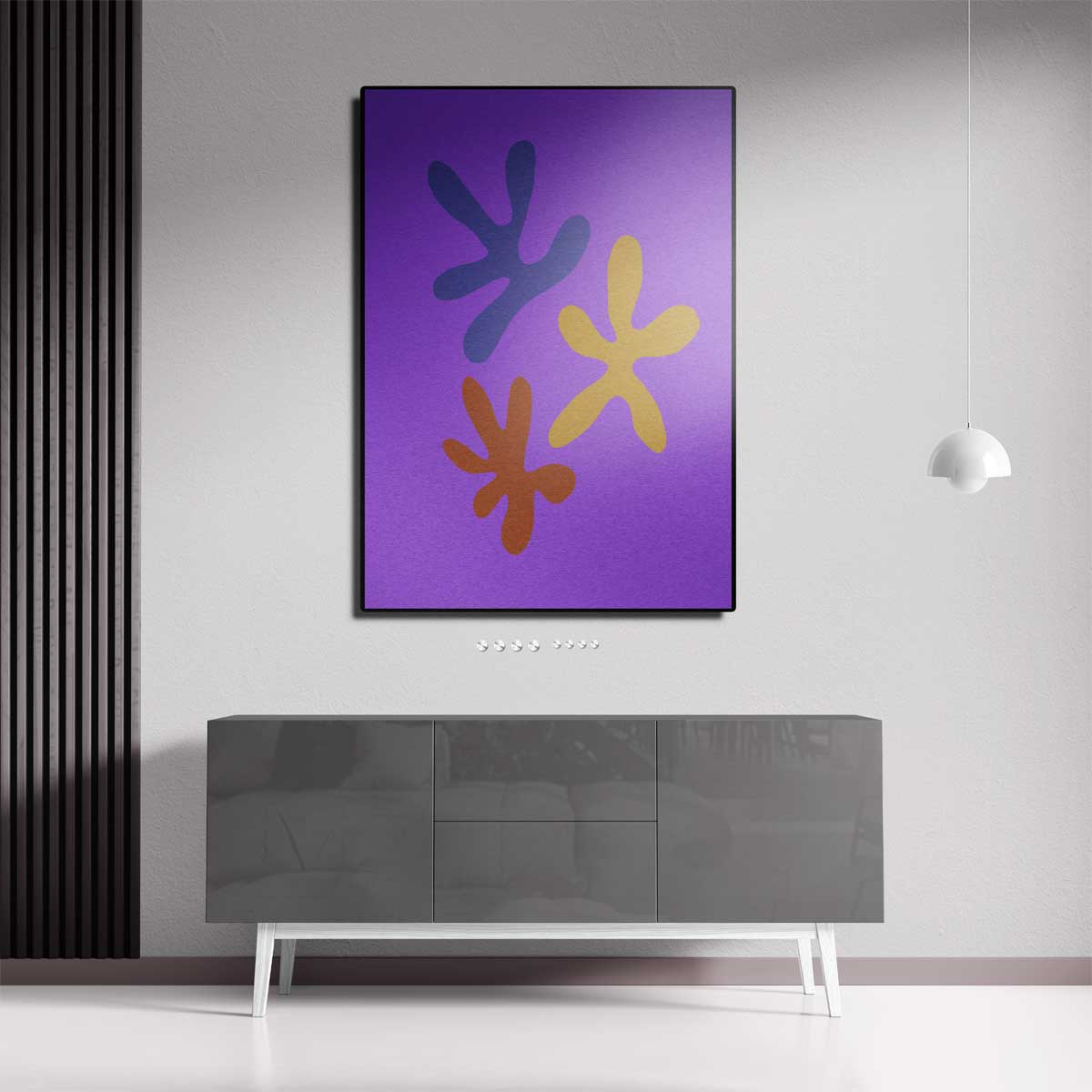 Kleurrijke Bloemenspel Kunstwerk-canvas-dibond-plexiglas-wanddecoratie-WallArtistic