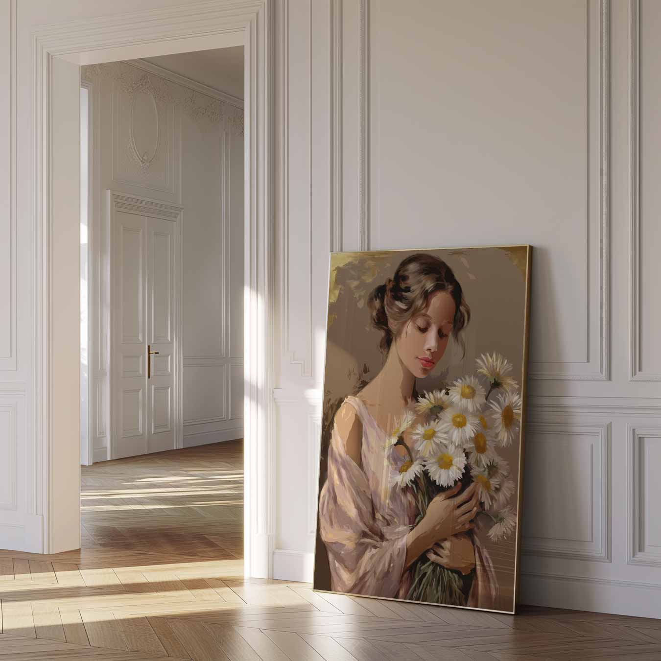 Lente Sfeer Met Margrieten Poster-WallArtistic