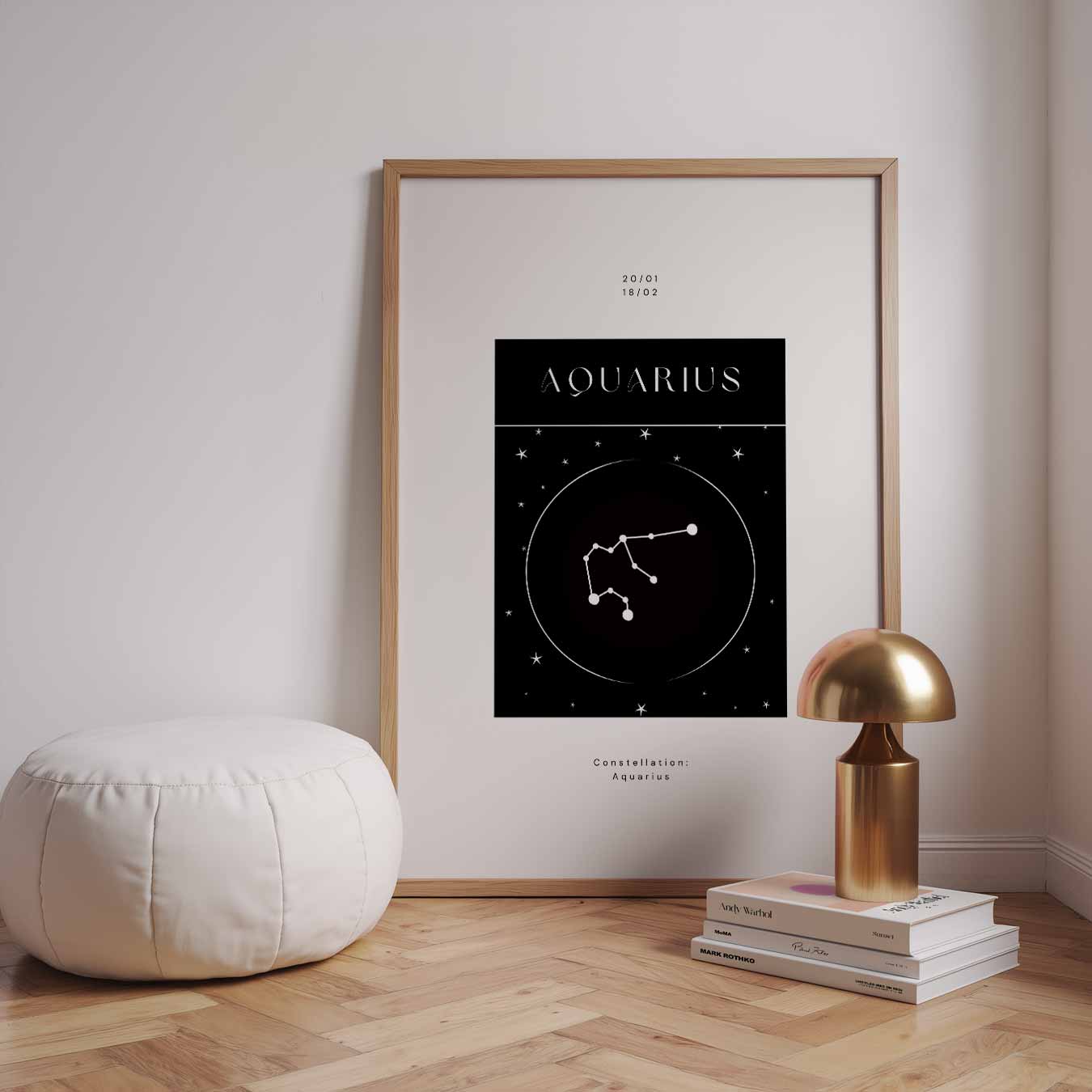 Aquarius Sterrenbeeld Poster-WallArtistic