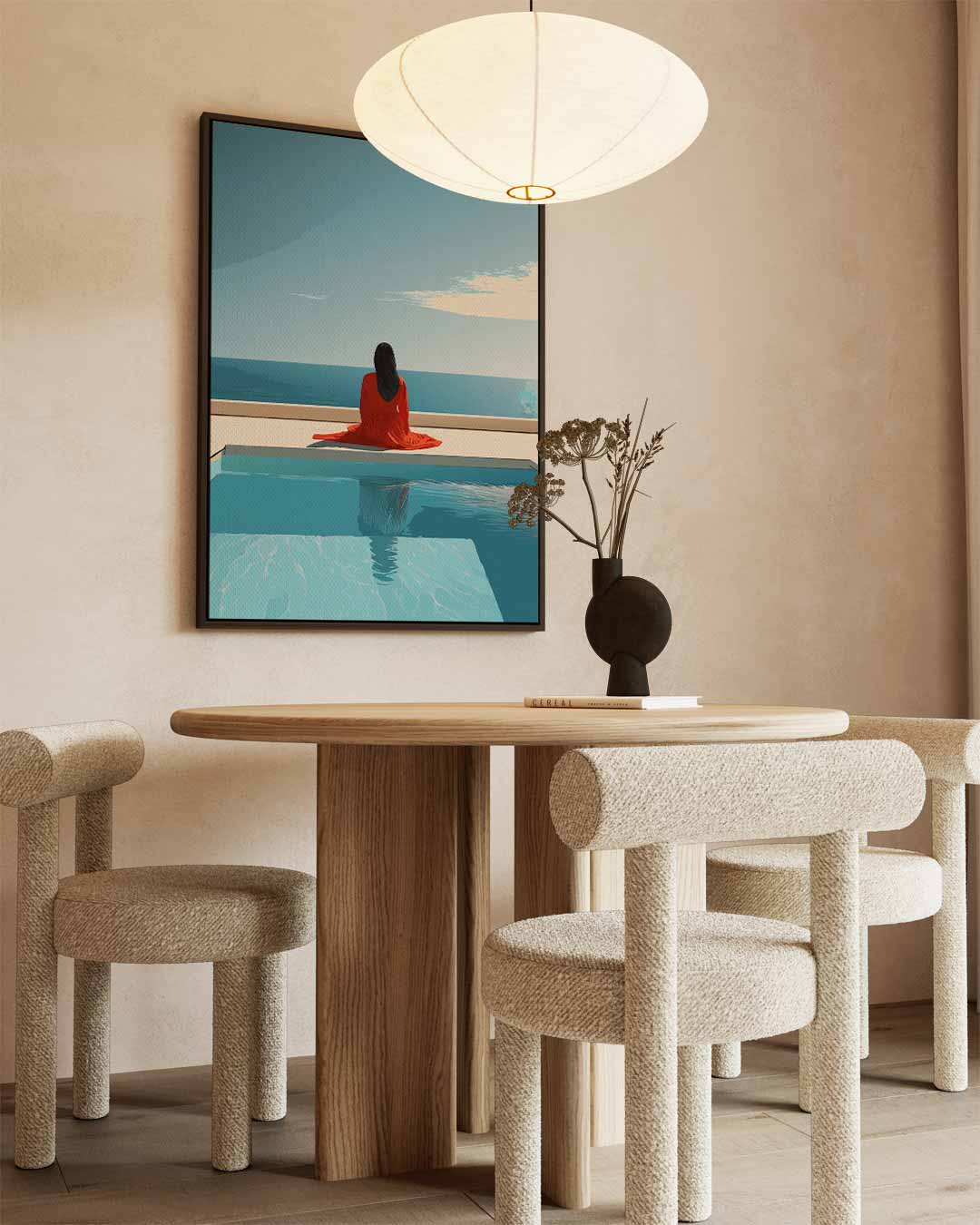 Uitzicht over de Oceaan Kunstwerk-canvas-dibond-plexiglas-wanddecoratie-WallArtistic