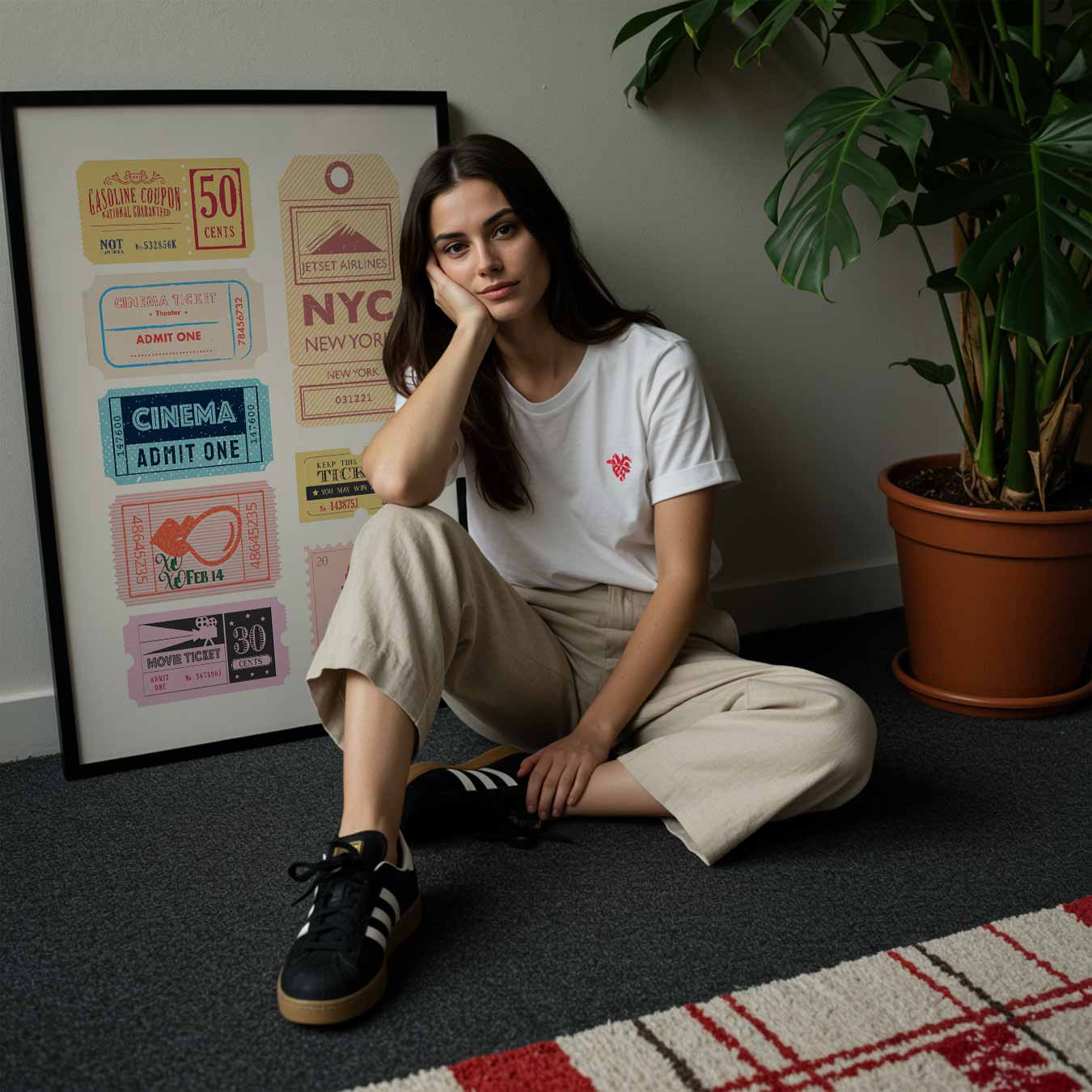 Vintage Tickets Poster-WallArtistic