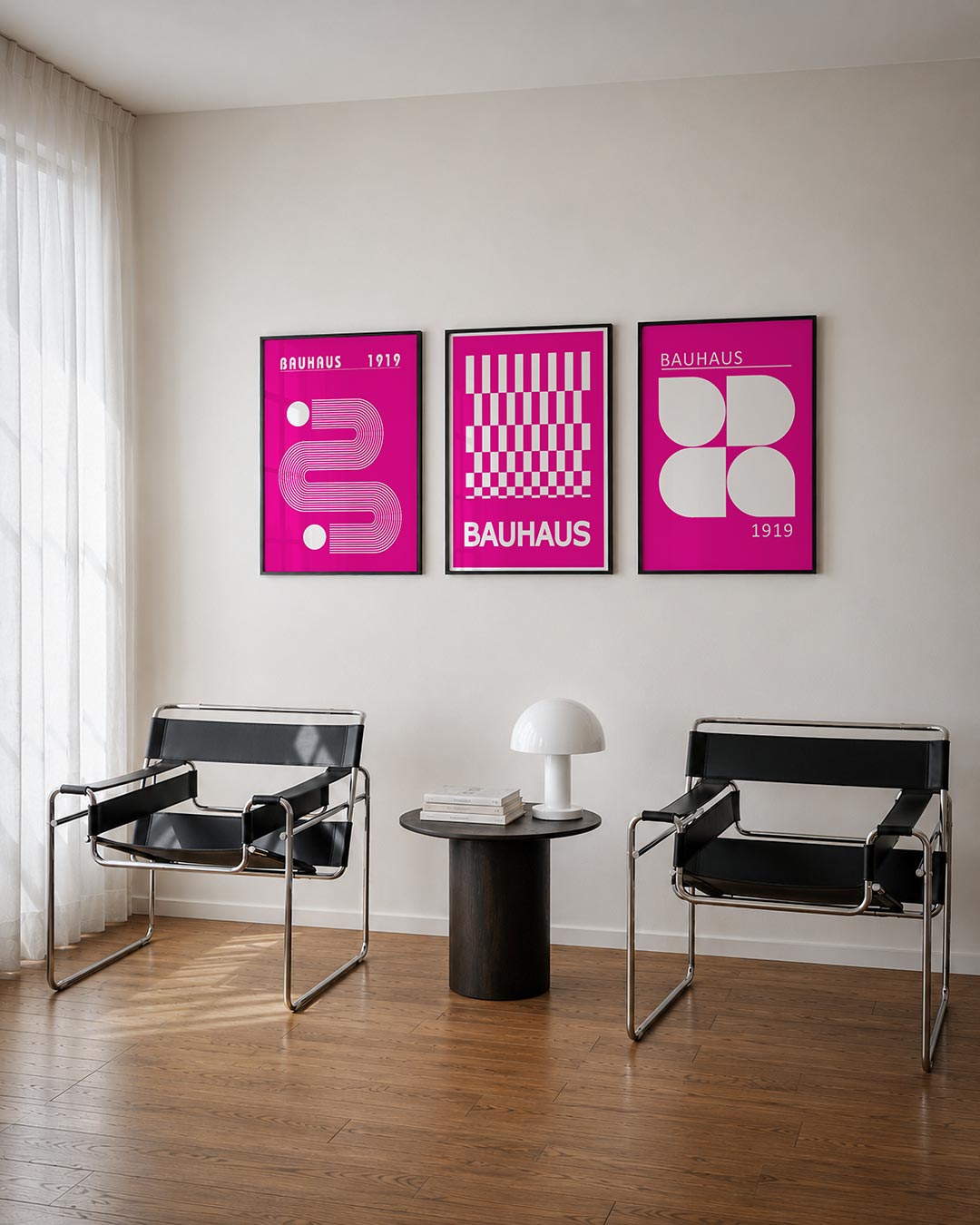 Lijnen en cirkel Posterset