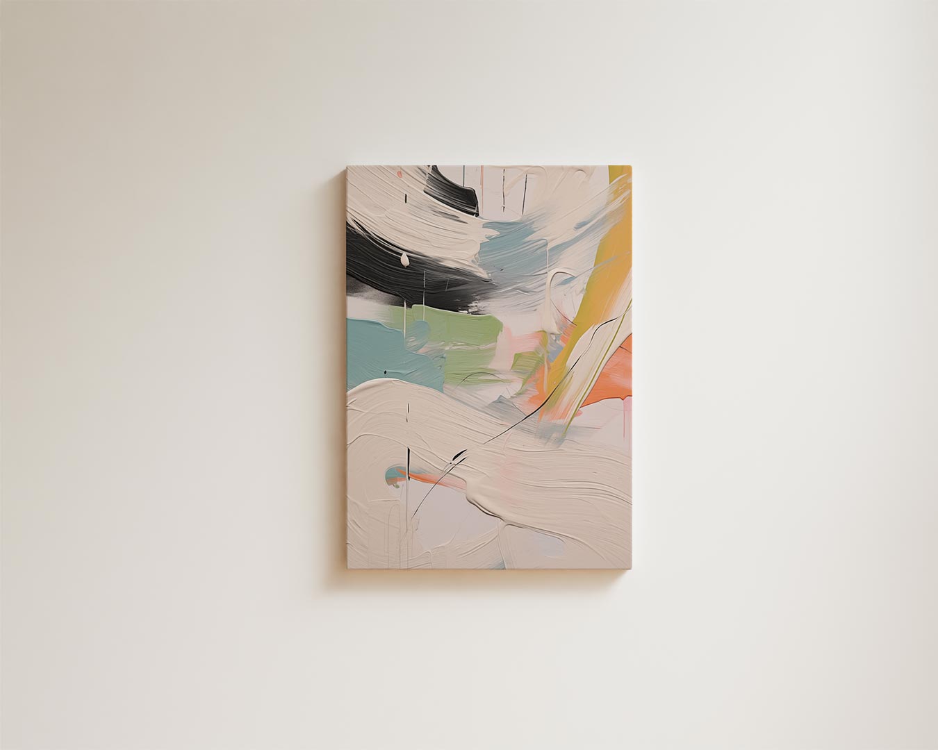 Kleurenstorm in Beweging Kunstwerk-canvas-dibond-plexiglas-wanddecoratie-WallArtistic