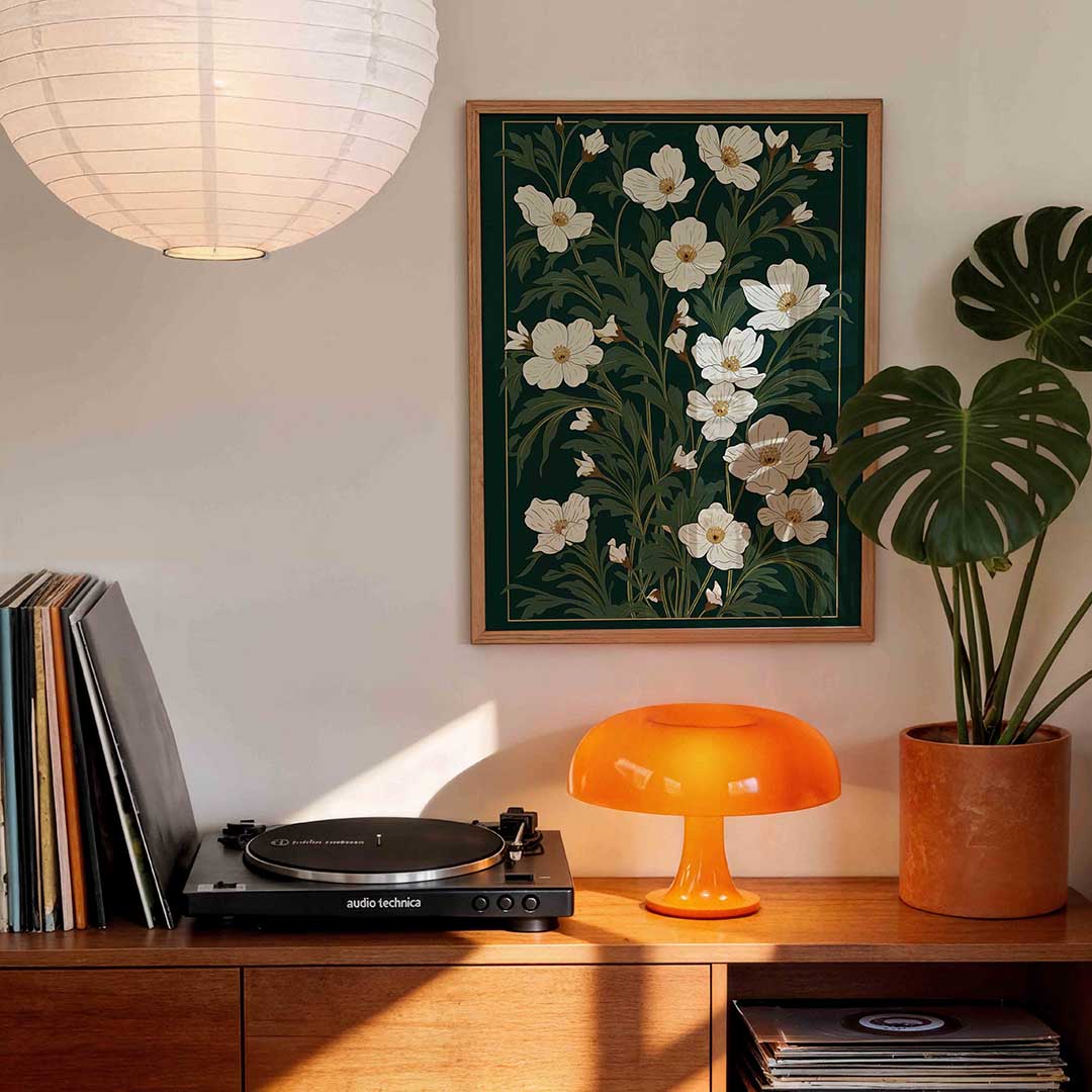 Bloemen en bladeren Poster