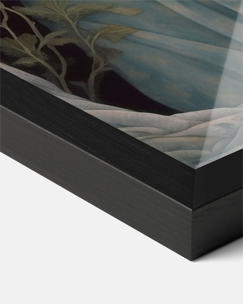 Dromerige Bloemenmeisje Poster-WallArtistic