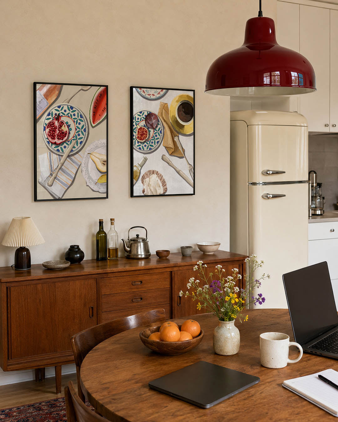 Fruit en patronen Posterset
