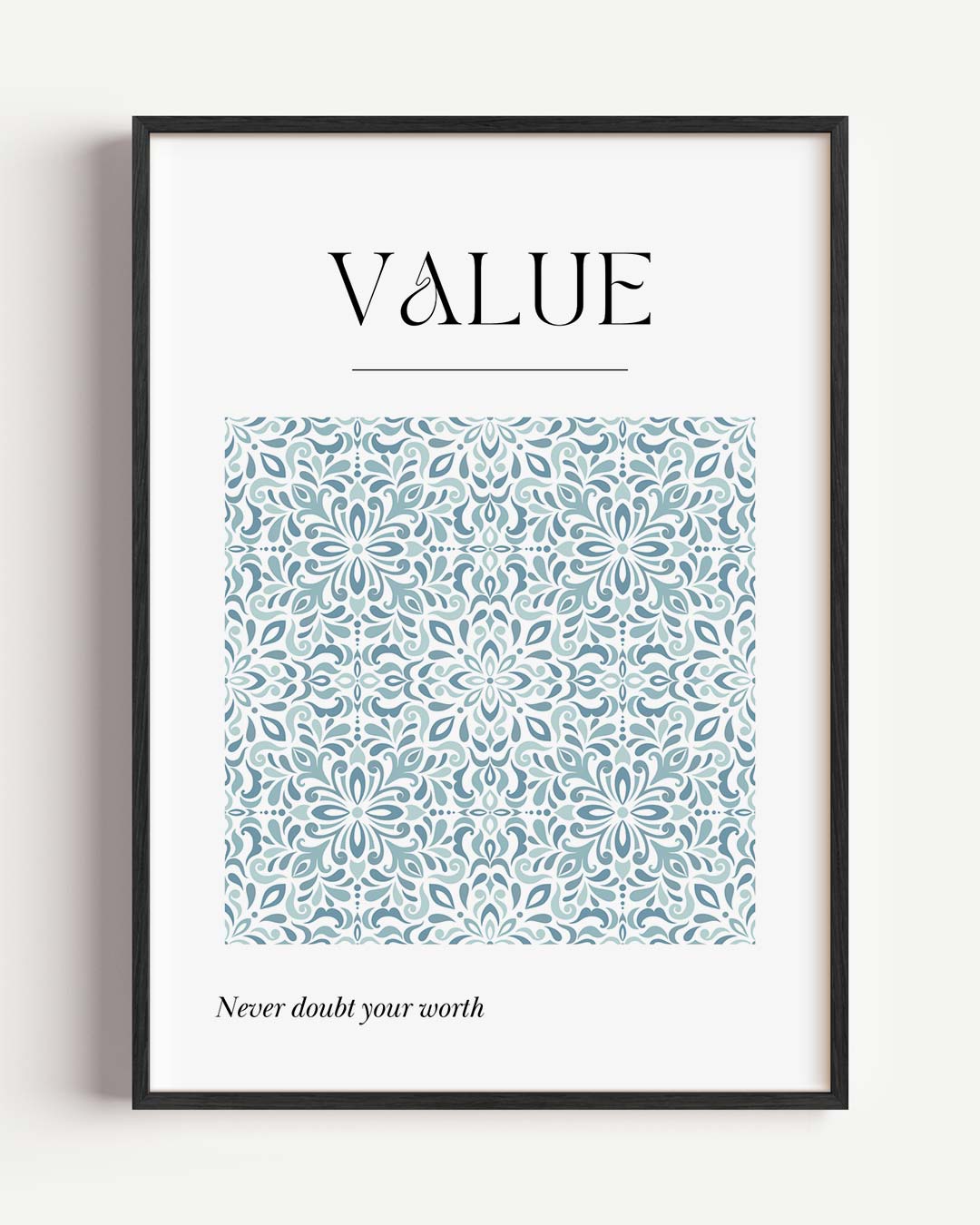 Inspirerende Waarde Poster-WallArtistic