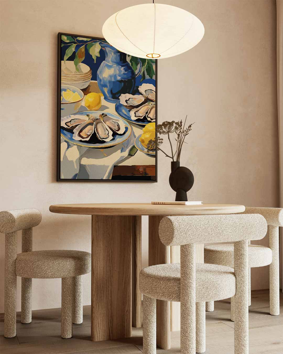 Elegant Oester Stilleven Kunstwerk-canvas-dibond-plexiglas-wanddecoratie-WallArtistic