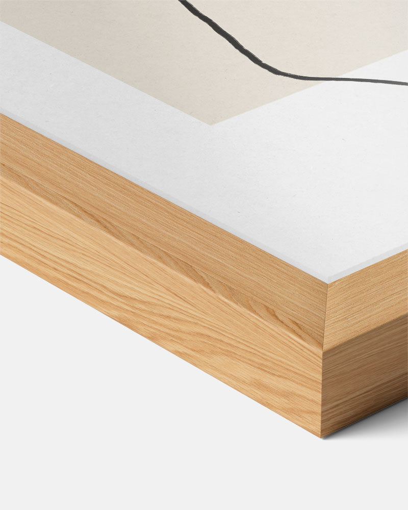 Minimalistische Lichaamslijn Poster-WallArtistic