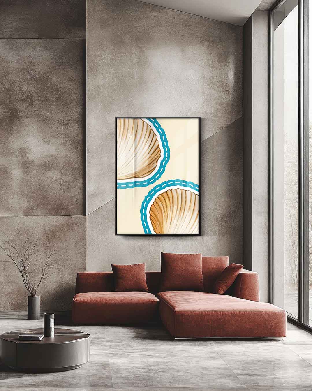 Schelpensymfonie Kunstwerk-canvas-dibond-plexiglas-wanddecoratie-WallArtistic