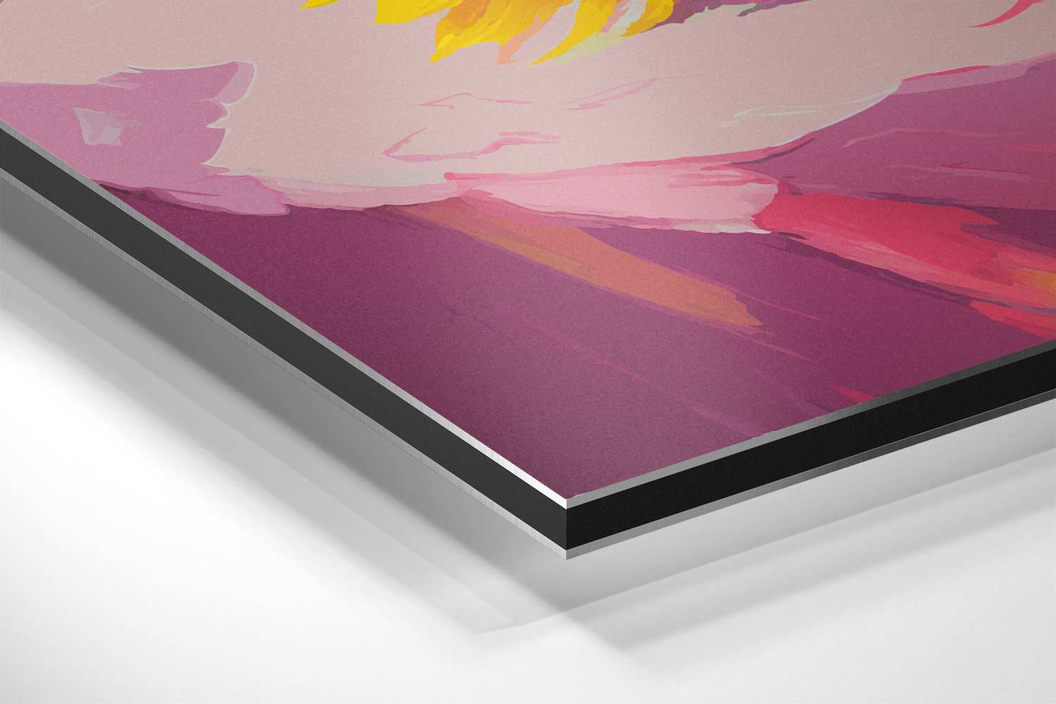 Zomerse Zonnebloem Schilderij Kunstwerk-canvas-dibond-plexiglas-wanddecoratie-WallArtistic