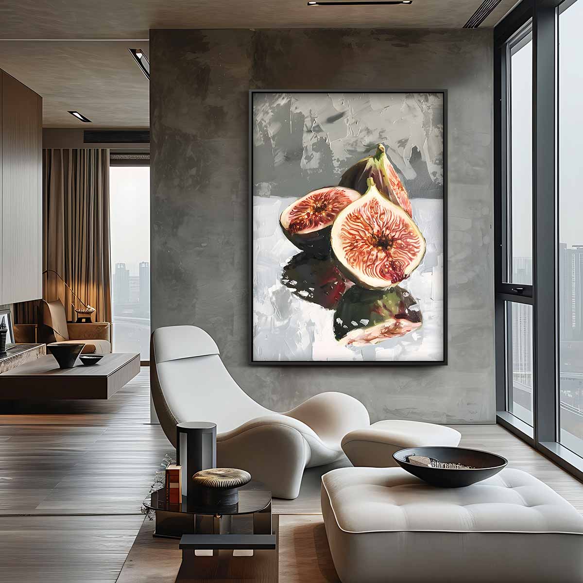 Verse Vijgen Schilderij Kunstwerk-canvas-dibond-plexiglas-wanddecoratie-WallArtistic