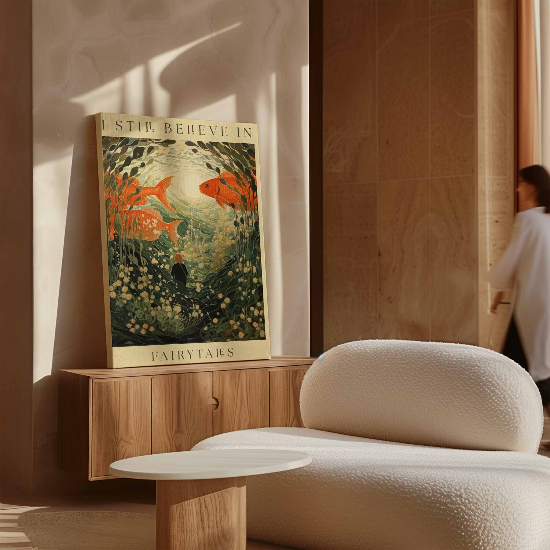 Dromerige Onderwaterwereld Kunstwerk-canvas-dibond-plexiglas-wanddecoratie-WallArtistic