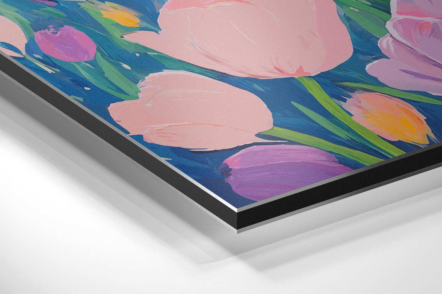 Tulpendroomlandschap Kunstwerk-canvas-dibond-plexiglas-wanddecoratie-WallArtistic