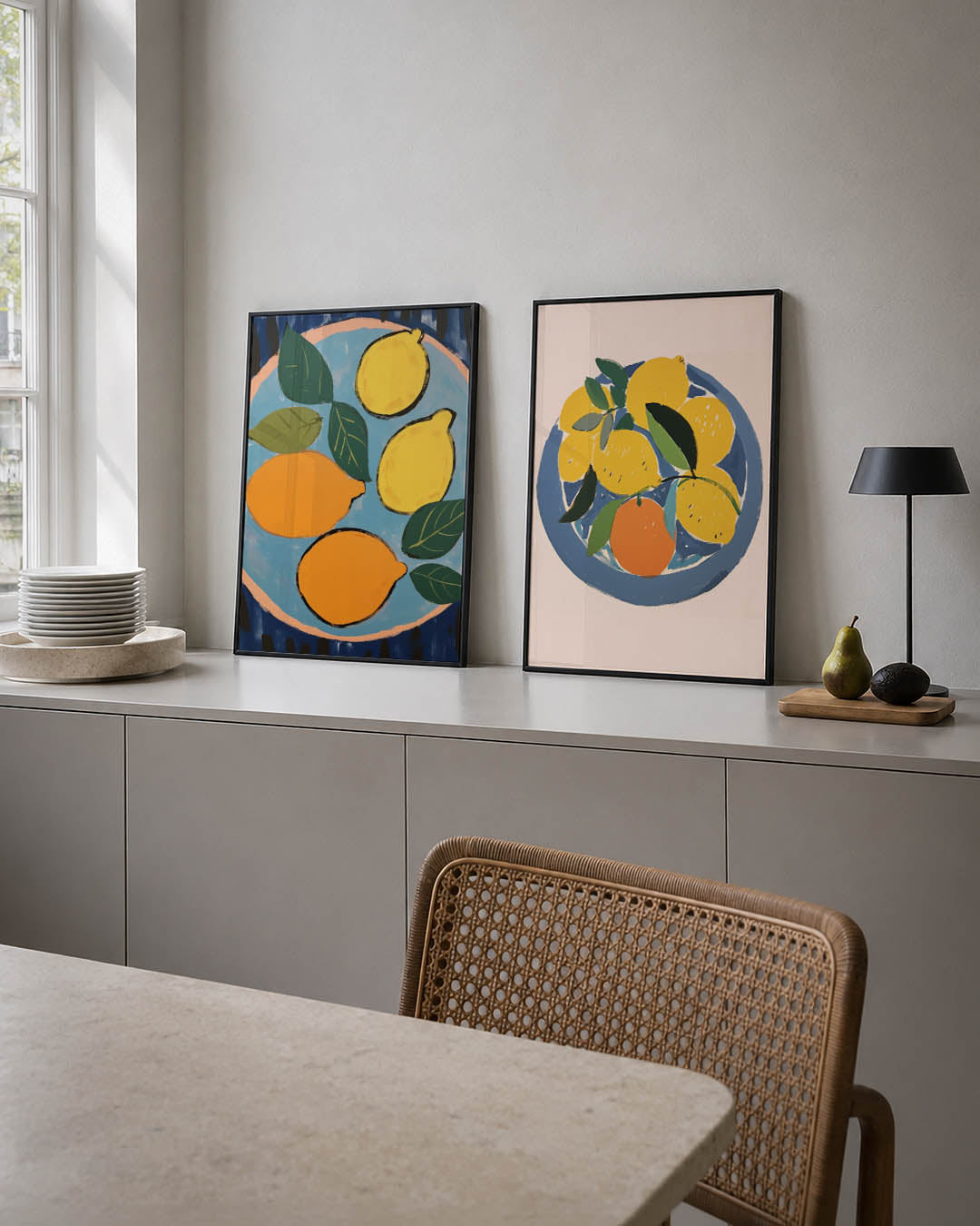 Fruit en bladeren Posterset