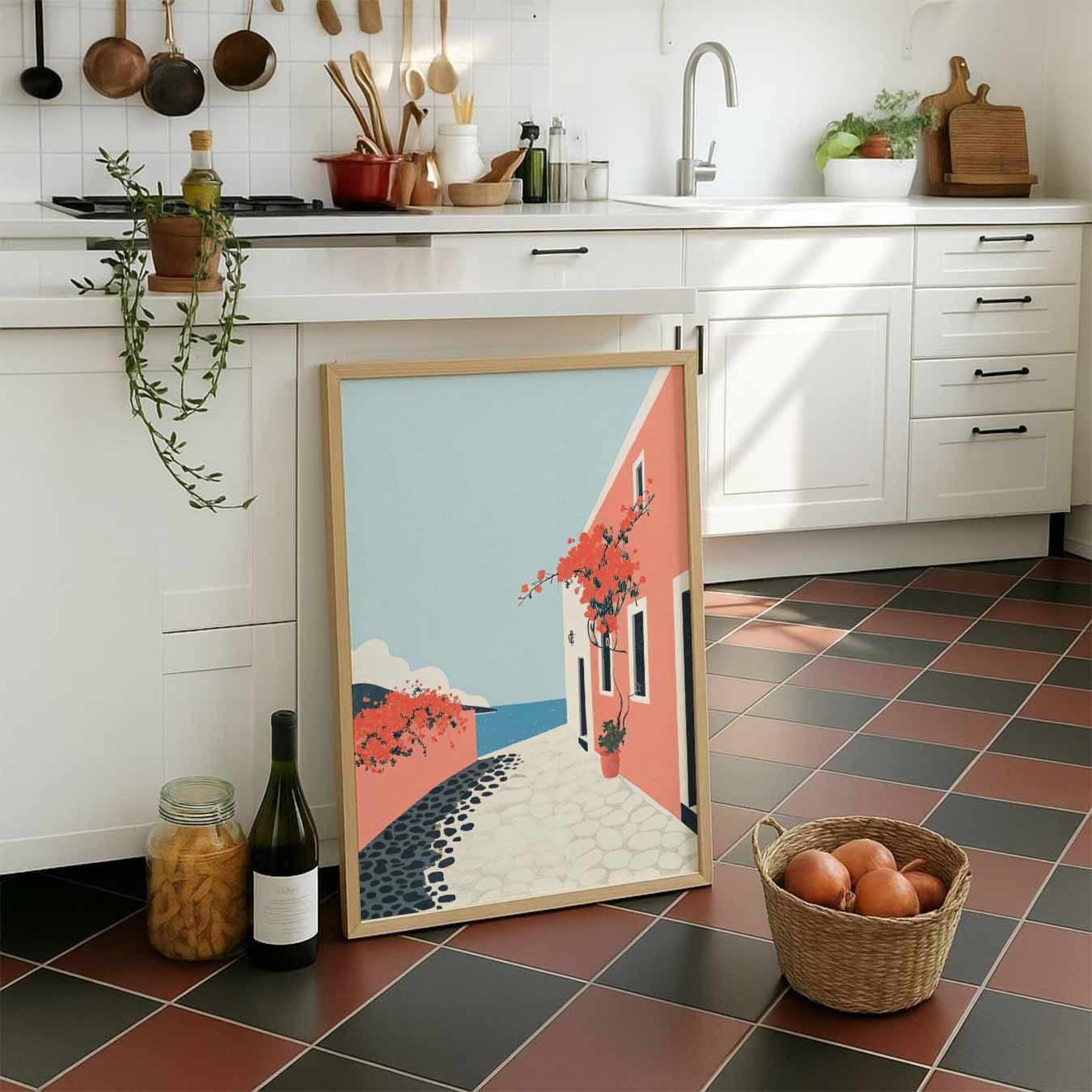 Zomerse Dag aan de Kust Poster-WallArtistic