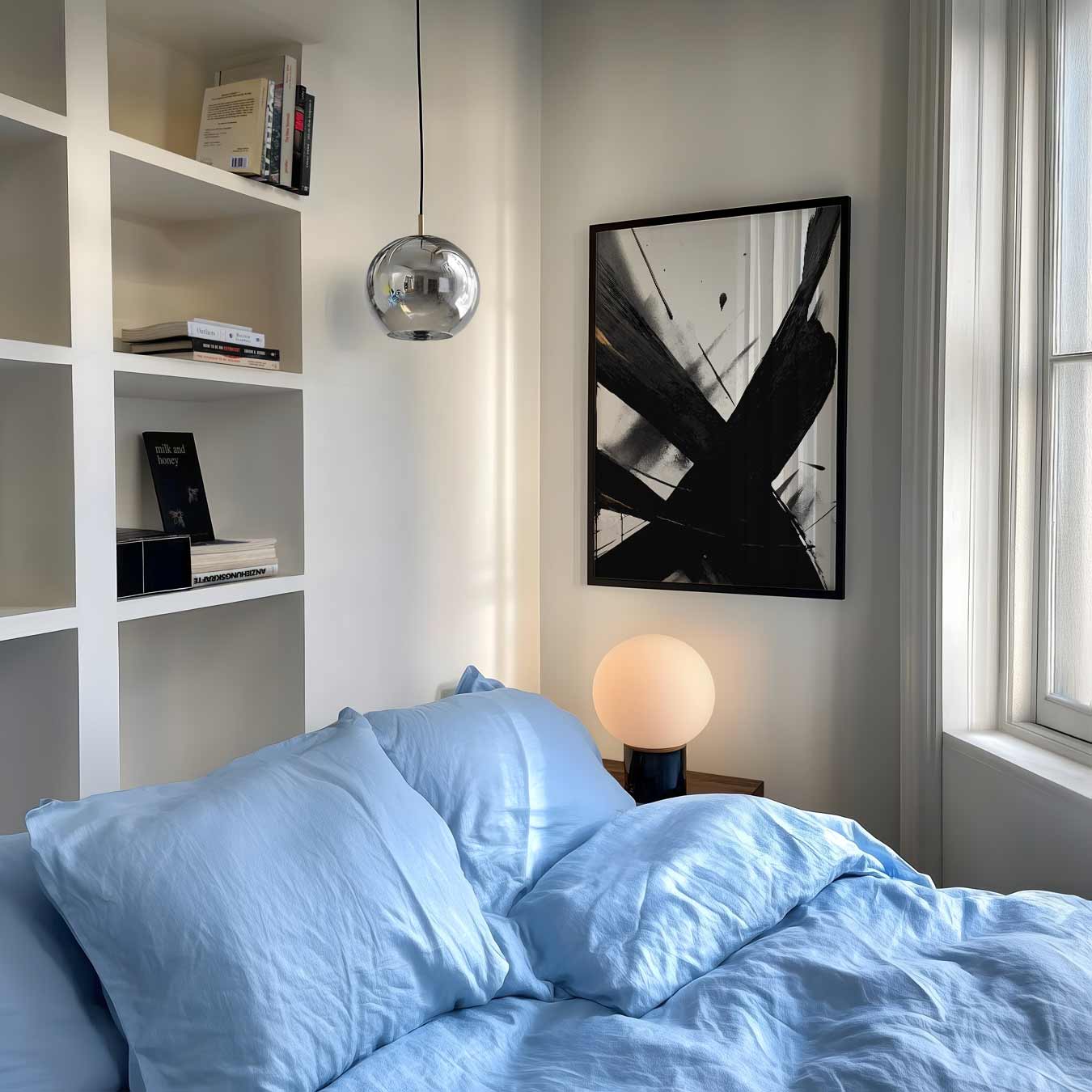 Abstracte Kracht in Zwart Poster-WallArtistic