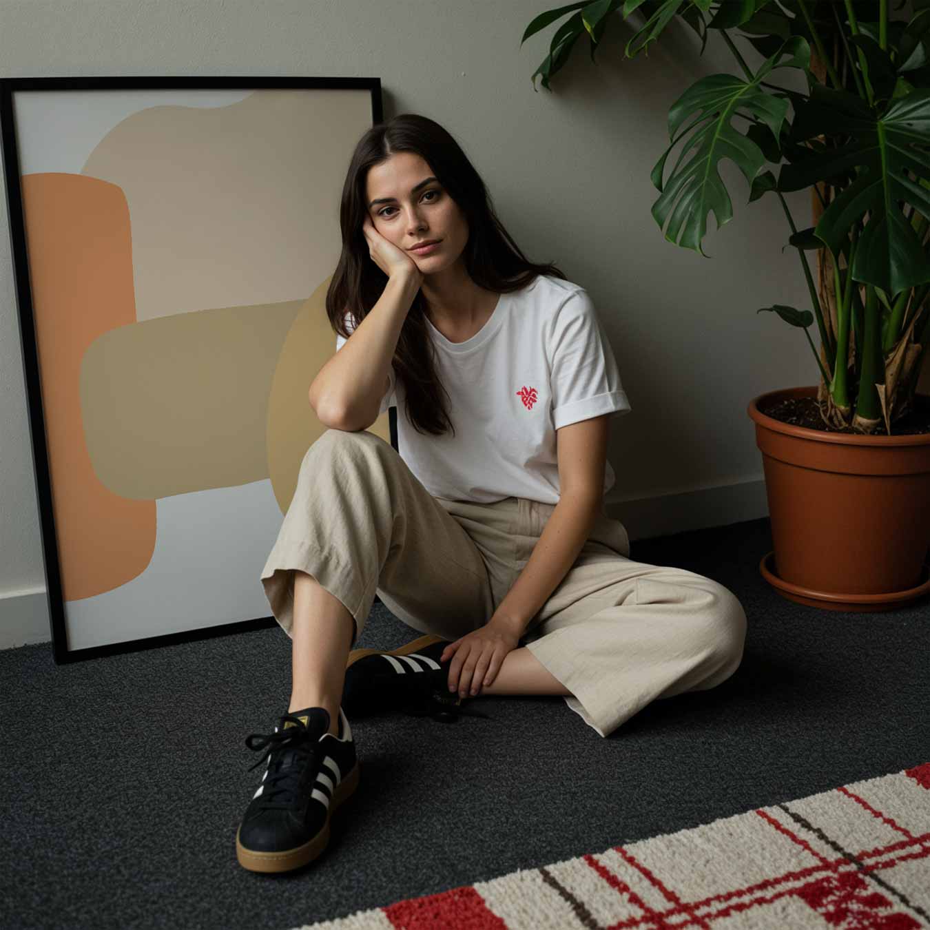 Zachte Abstracte Kleuren Poster-WallArtistic