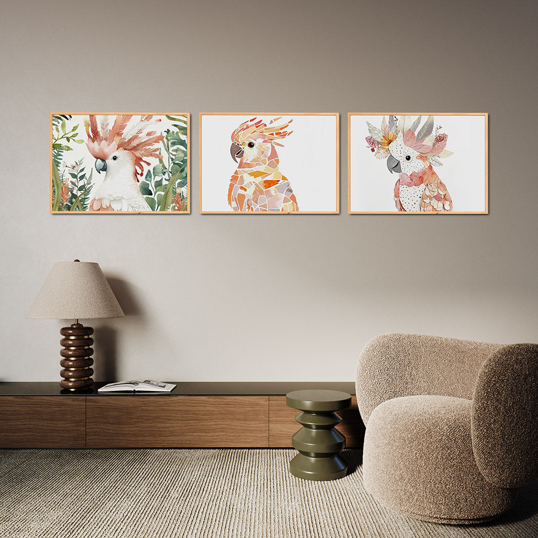 Vogels en bladeren Posterset