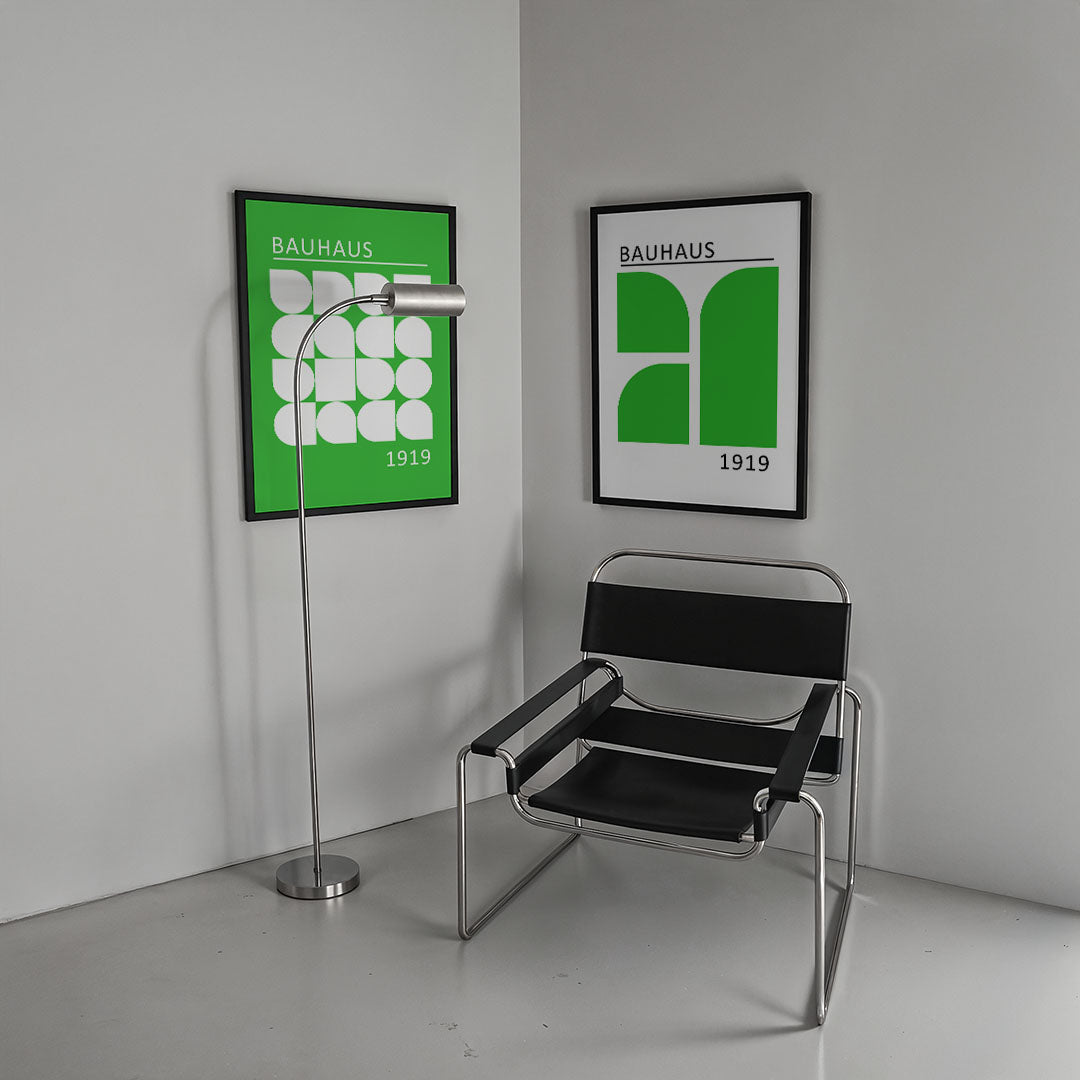 Vormenspel in groen Posterset