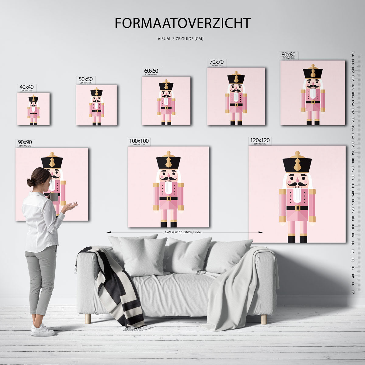 Roze notenkraker Poster