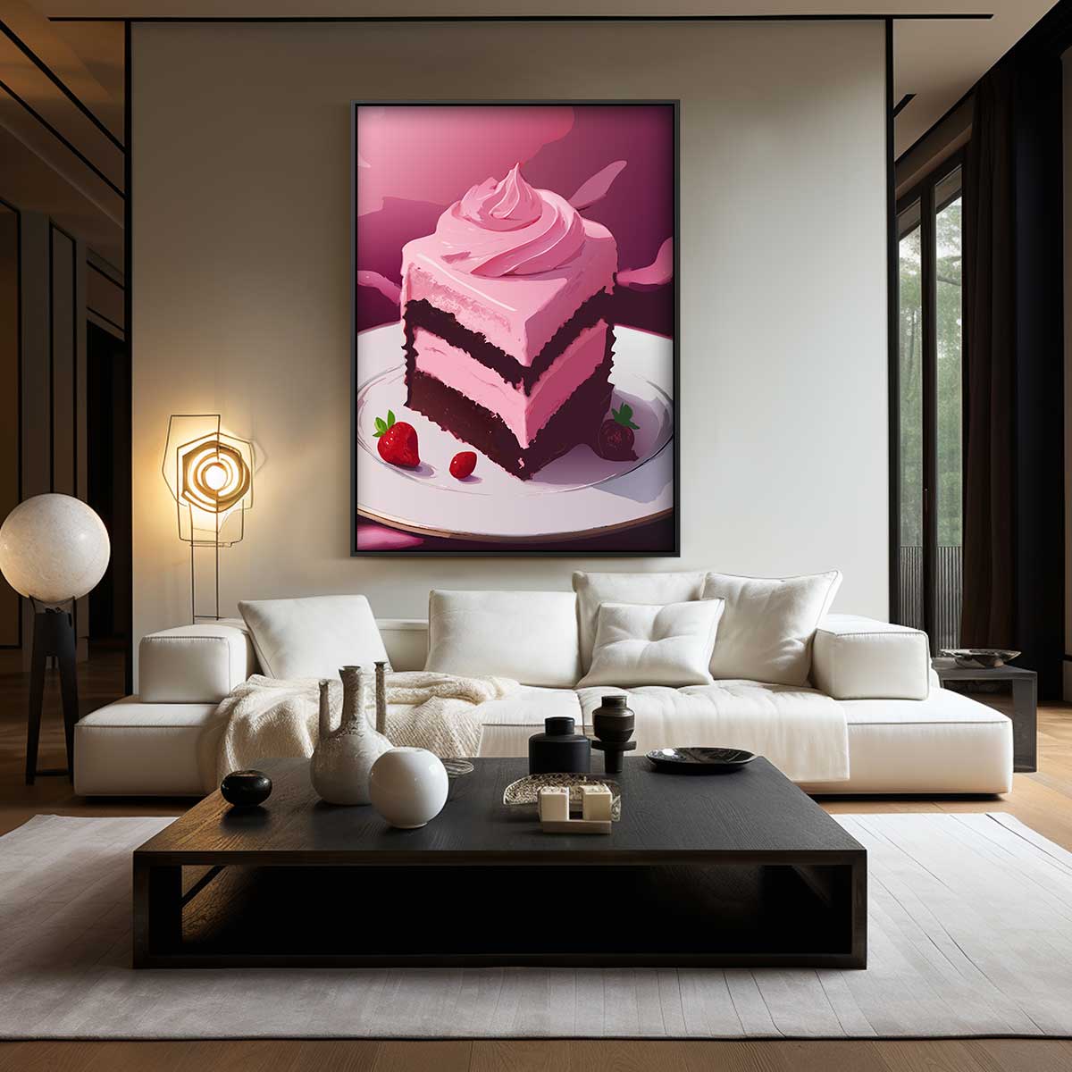 Romige Zoete Verleiding Kunstwerk-canvas-dibond-plexiglas-wanddecoratie-WallArtistic