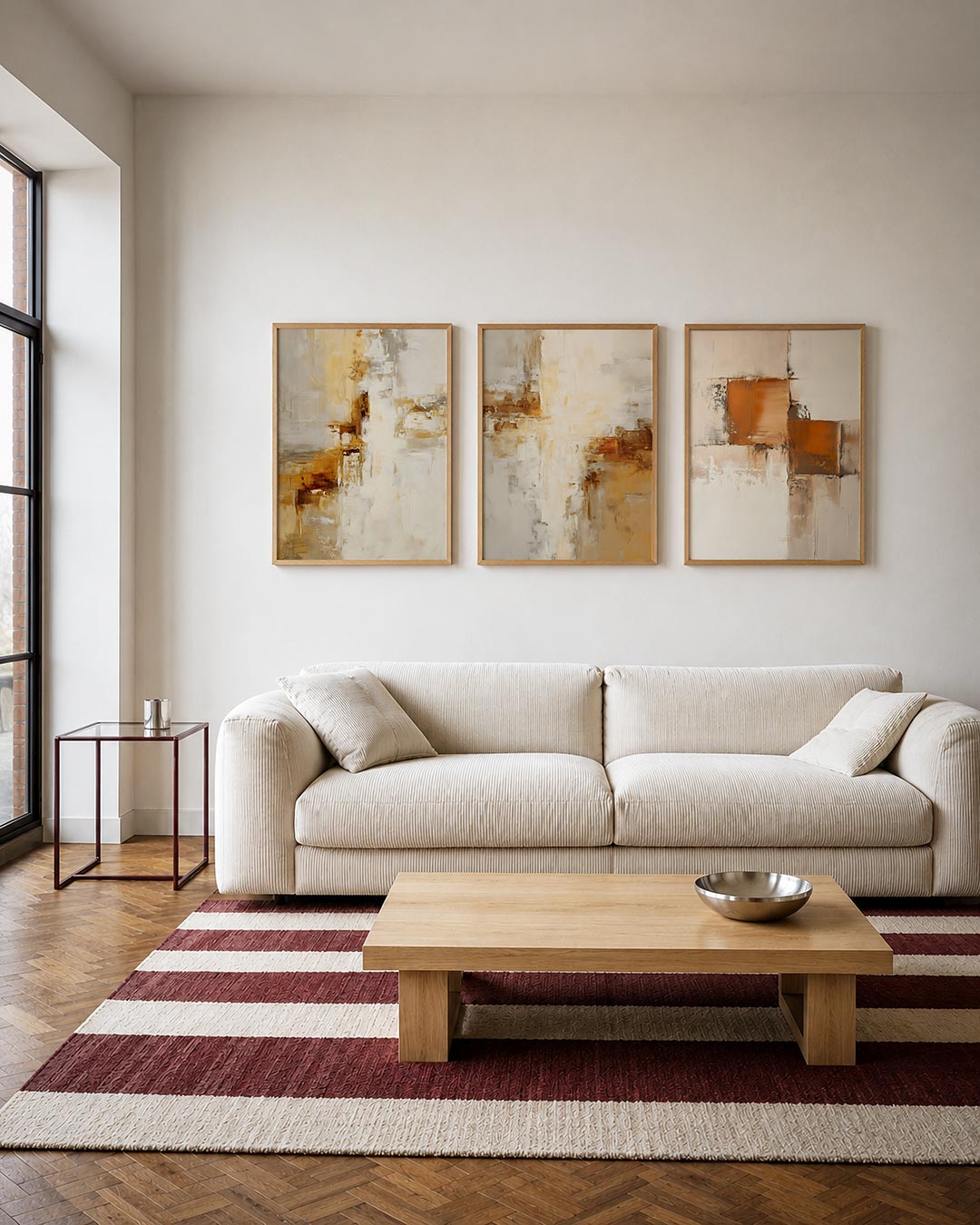 Warme kleurvlakken Posterset