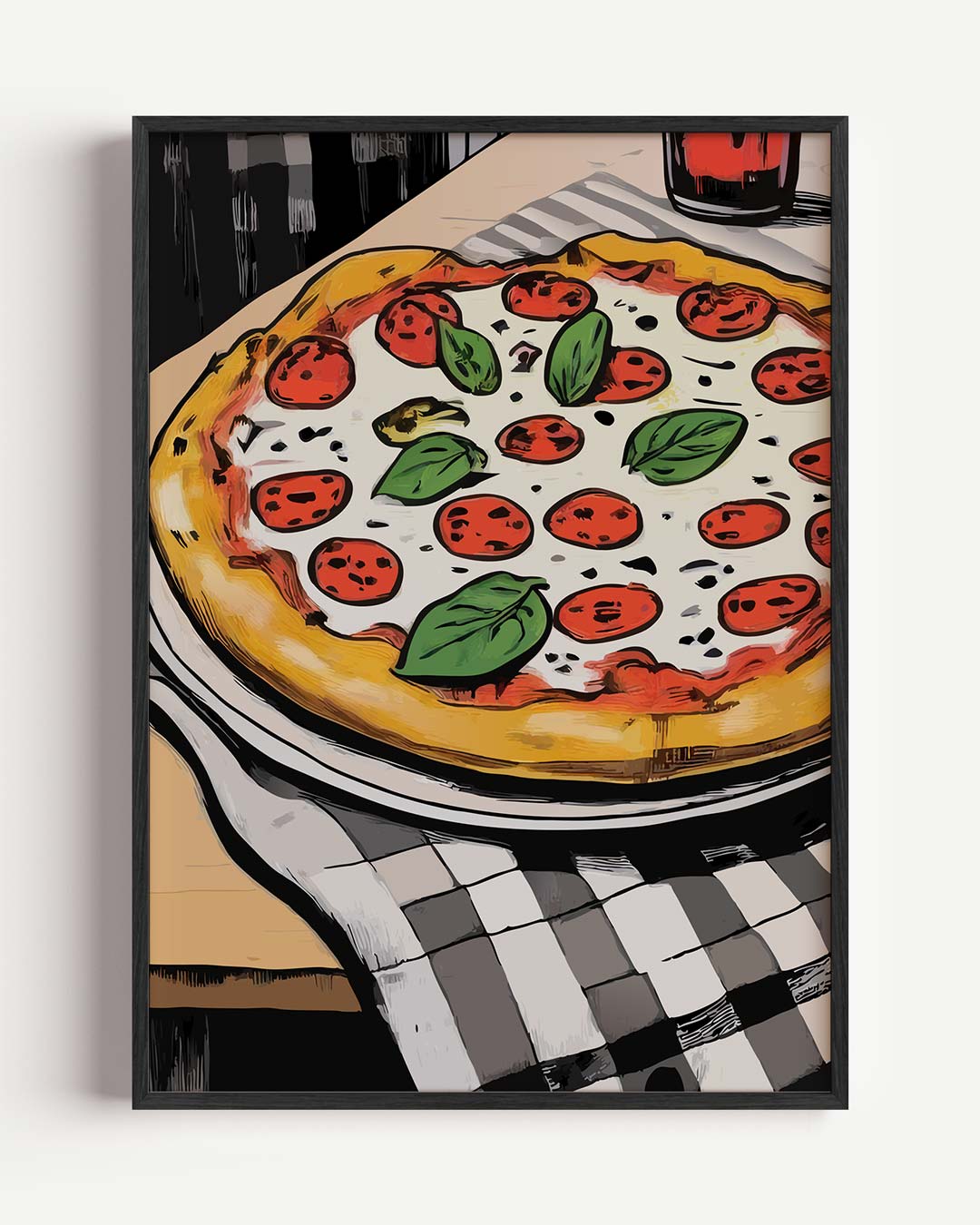 Pizza Serenade - Kunstzinnige Poster-WallArtistic