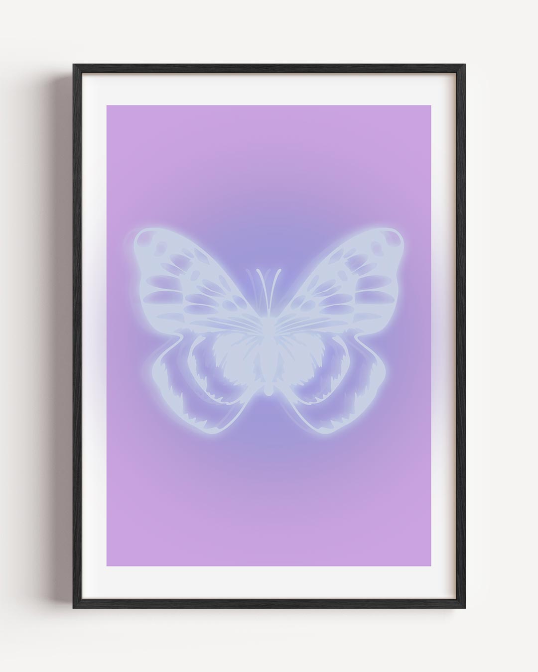 Magische Vlinder Glow Poster-WallArtistic