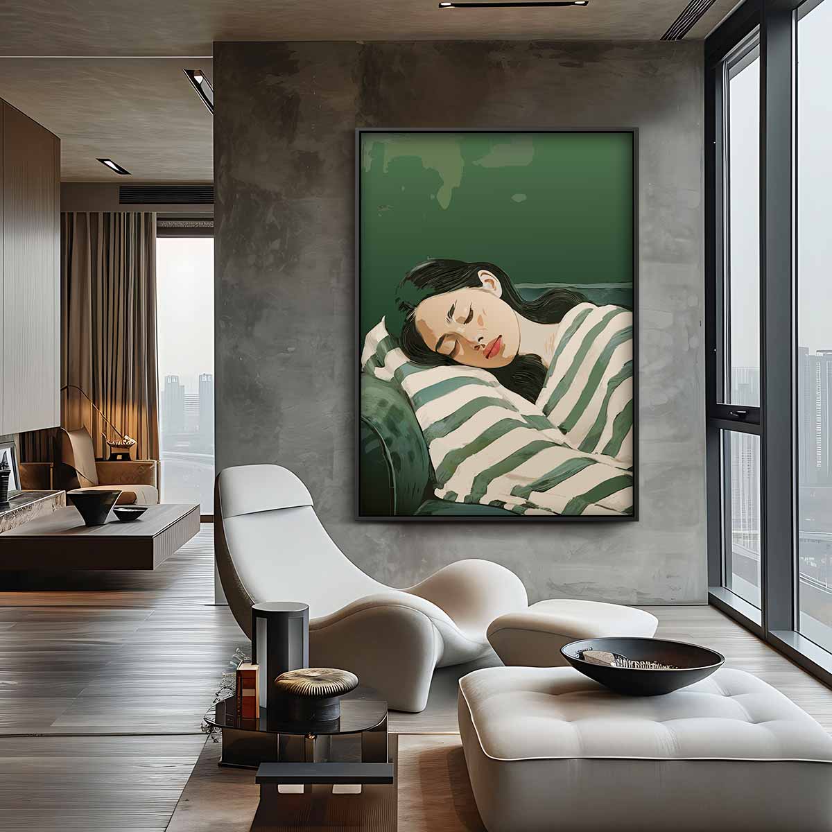 Dromerige Rust Kunstwerk-canvas-dibond-plexiglas-wanddecoratie-WallArtistic