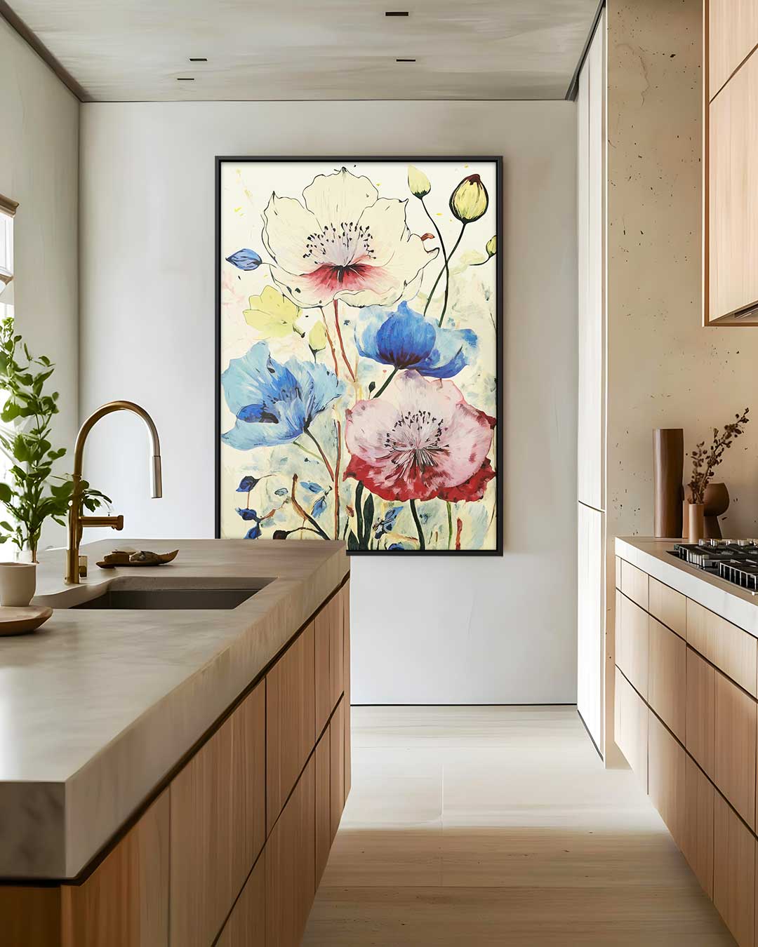 Bloeiende Herinneringen Kunstwerk-canvas-dibond-plexiglas-wanddecoratie-WallArtistic