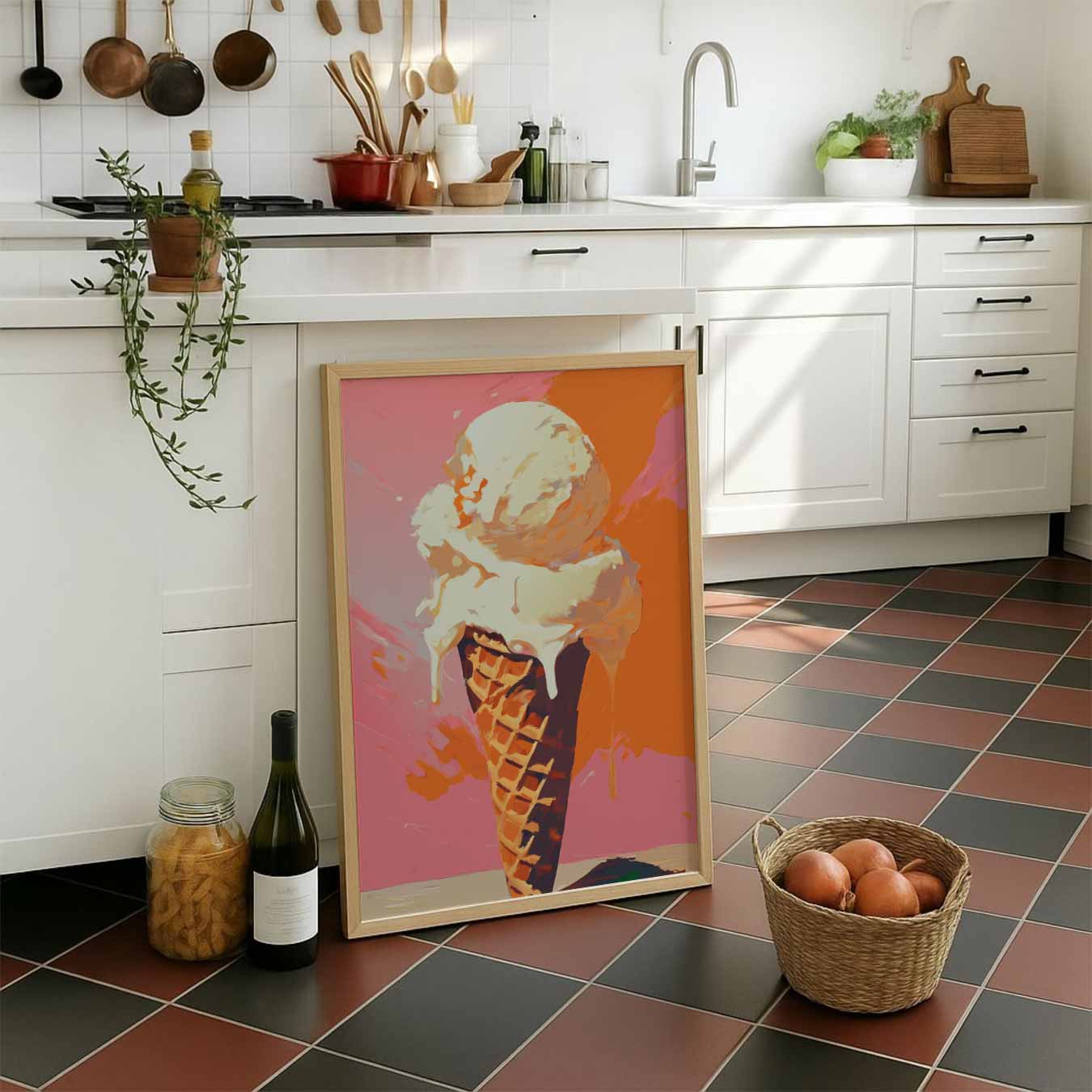 Zomers IJsje Poster-WallArtistic