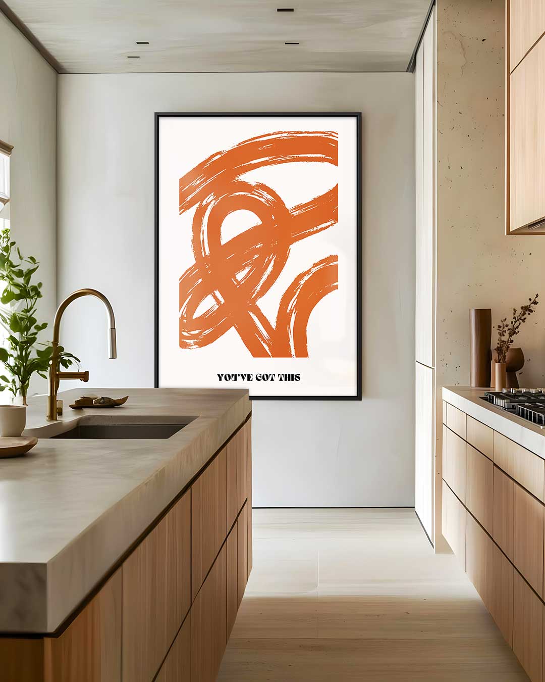 Inspirerende Oranjetinten Wandkunst Kunstwerk-canvas-dibond-plexiglas-wanddecoratie-WallArtistic