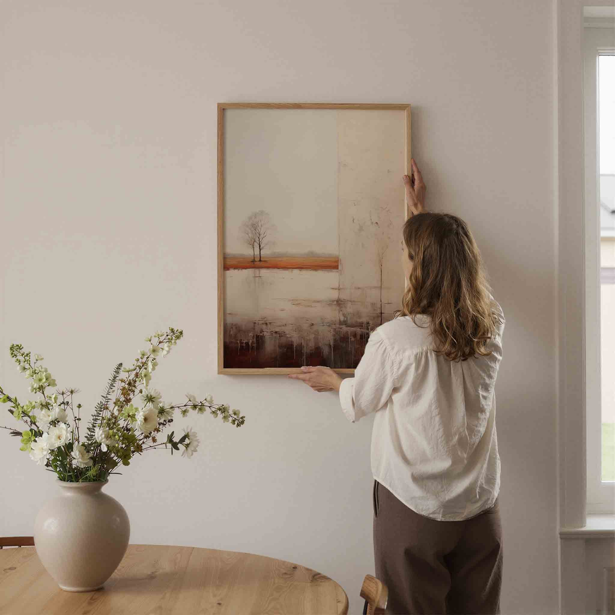 Landschap met bomen Poster