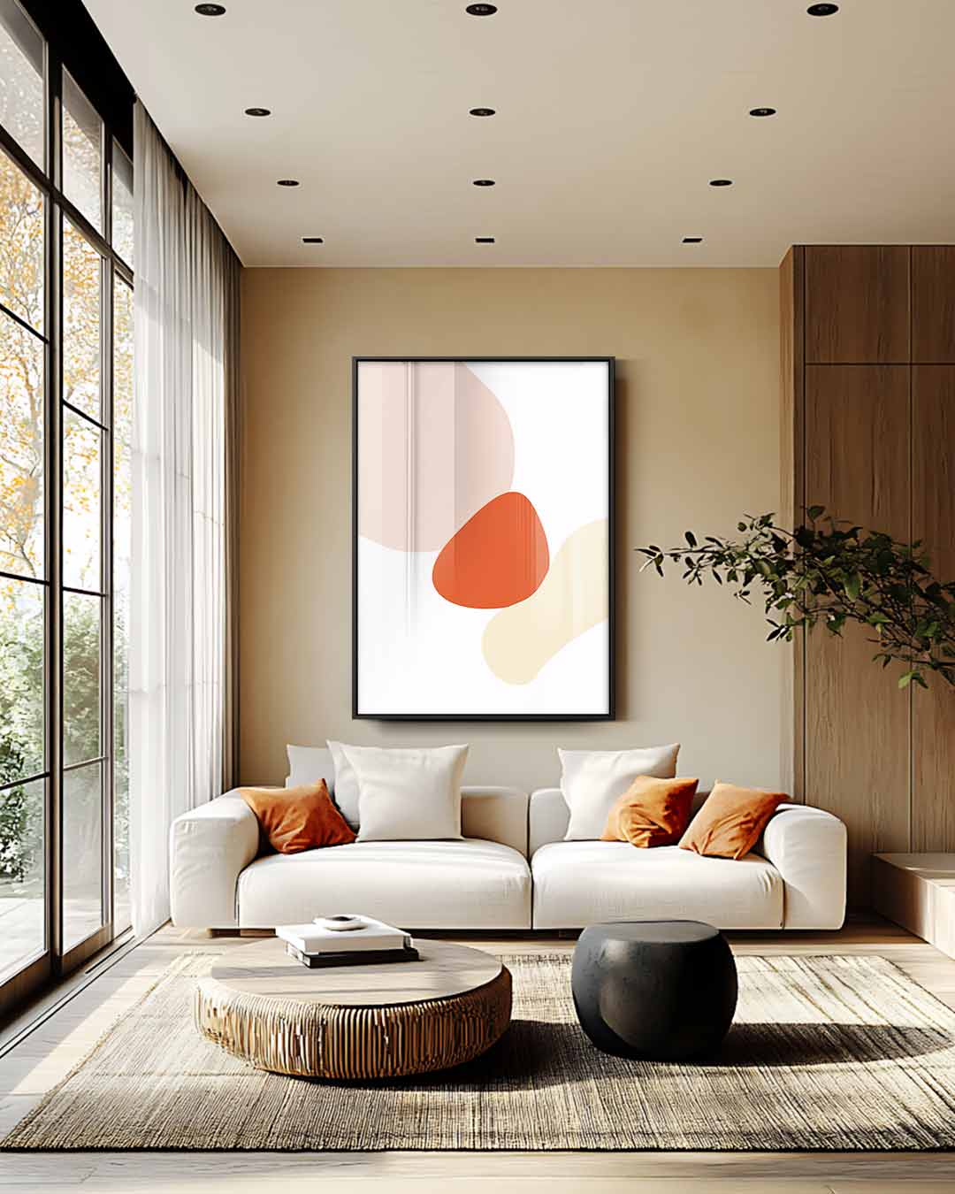 Abstracte Kleurenstudie Kunstwerk-canvas-dibond-plexiglas-wanddecoratie-WallArtistic