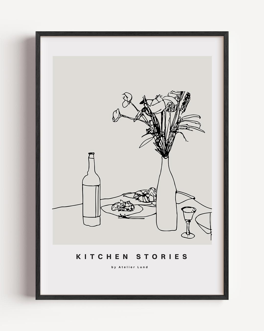 Kitchen Stories - Minimalistische Poster-WallArtistic