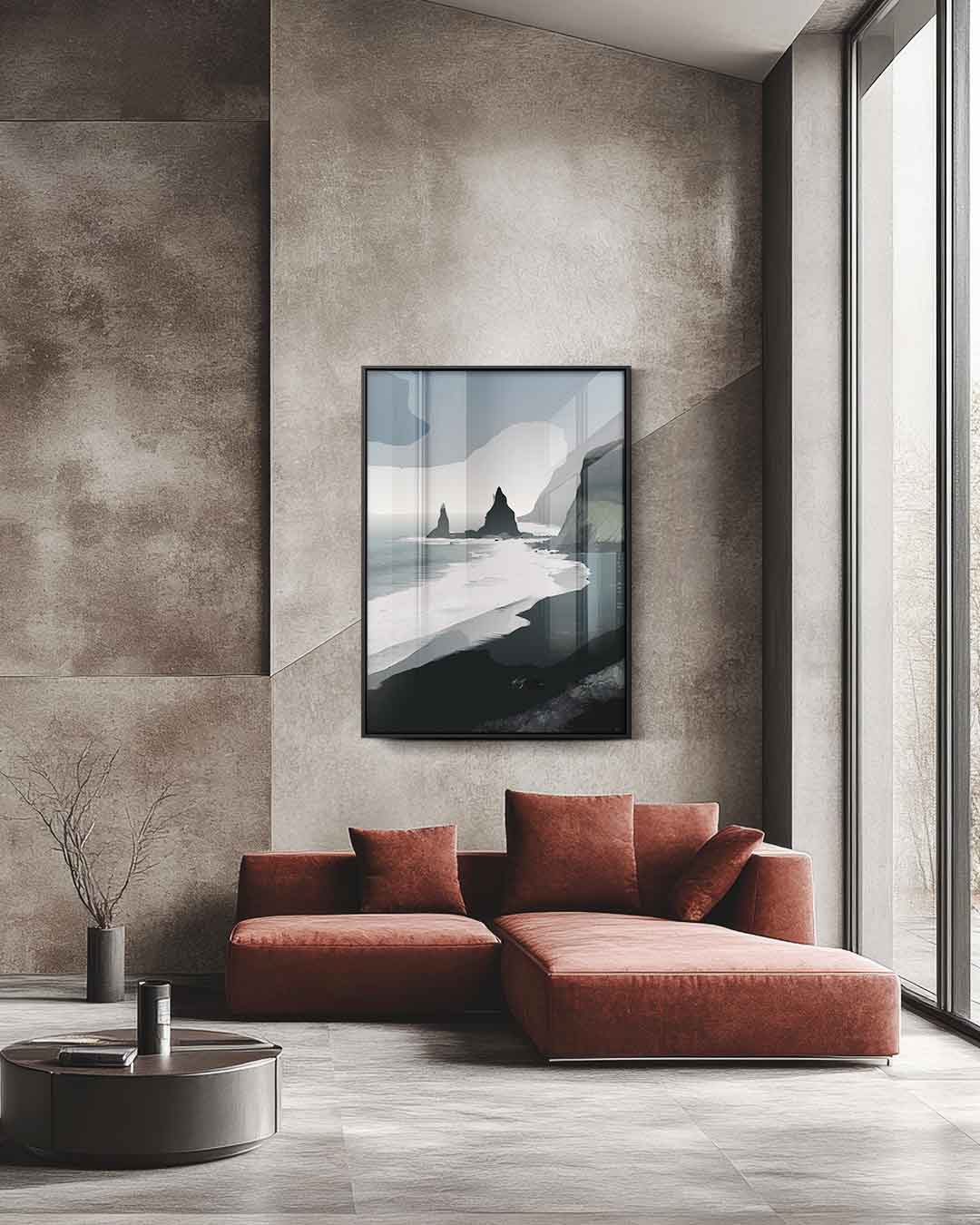 Mystieke Kustlijn Kunstwerk-canvas-dibond-plexiglas-wanddecoratie-WallArtistic