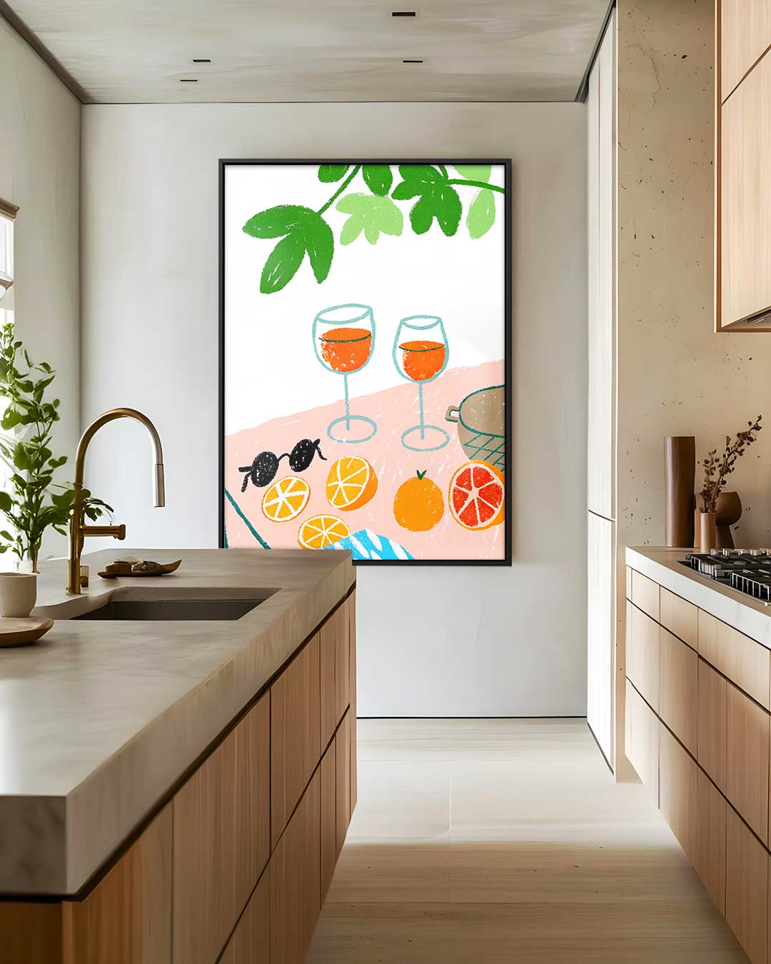 Zonnig Terras Moment Kunstwerk-canvas-dibond-plexiglas-wanddecoratie-WallArtistic