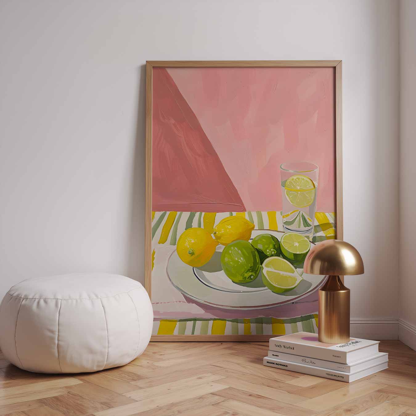 Zonnige Citrus Tafereel Poster-WallArtistic