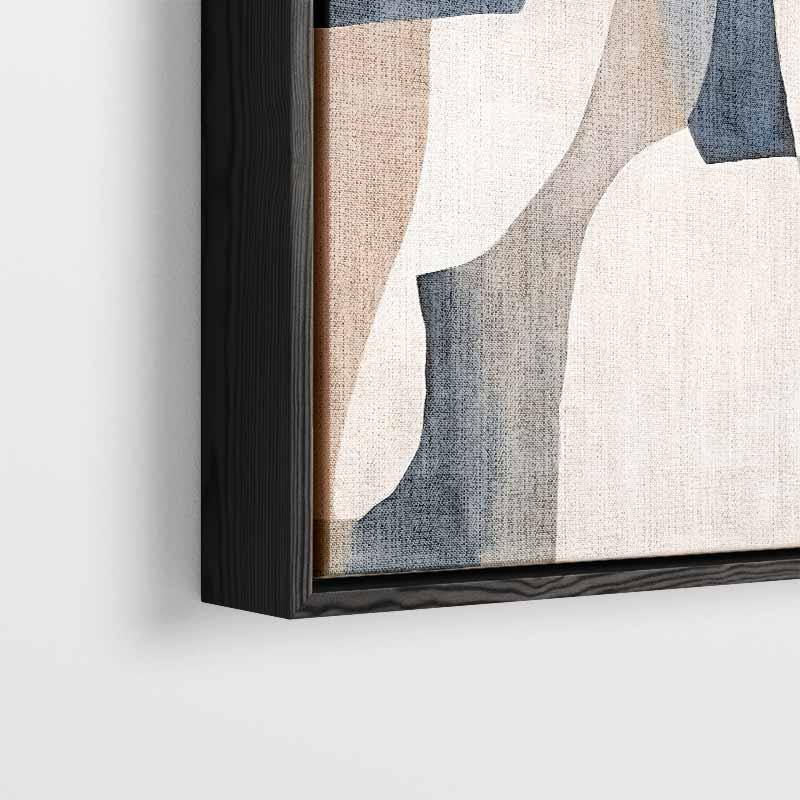 Abstracte Harmonie in Neutrale Tinten Kunstwerk-canvas-dibond-plexiglas-wanddecoratie-WallArtistic