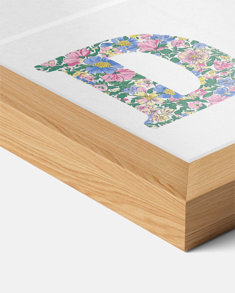 Bloemen Initialen Poster