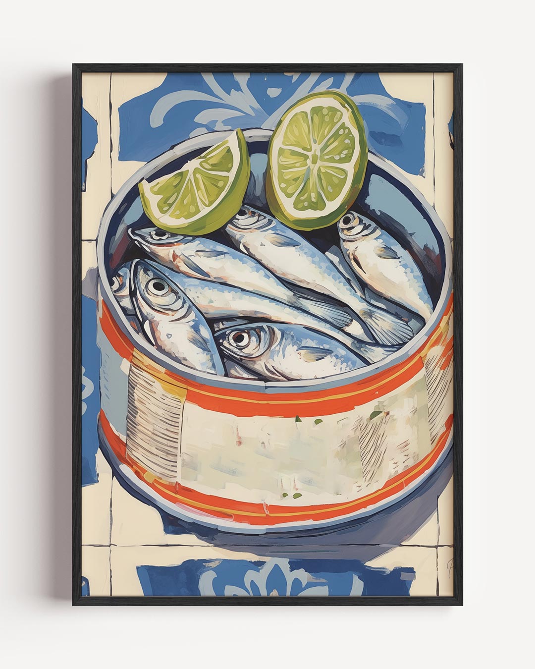 Sardineblikje met Limoen Kunstposter-WallArtistic