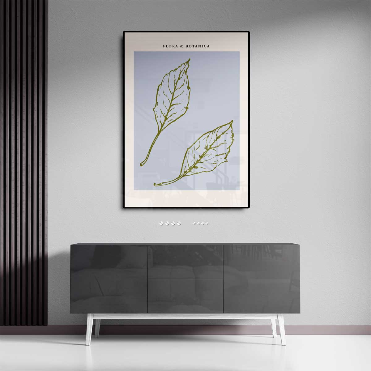 Botanische Elegantie Kunstwerk-canvas-dibond-plexiglas-wanddecoratie-WallArtistic