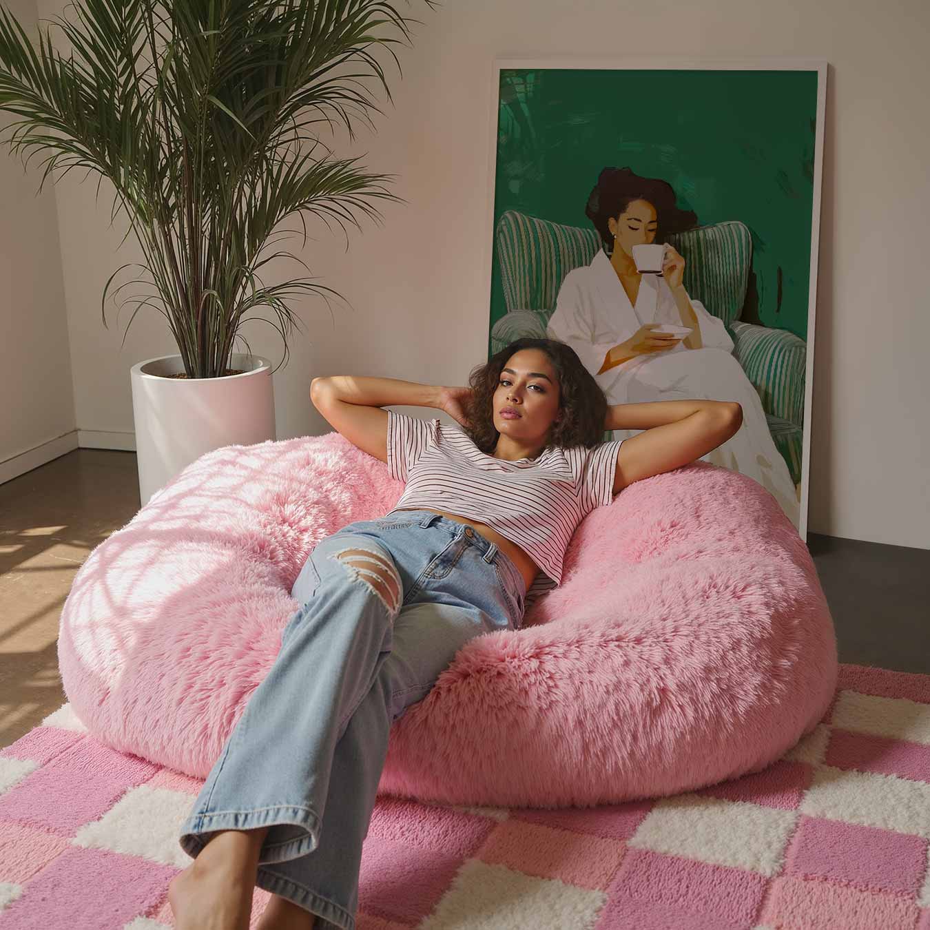 Ontspannen Ochtendmoment Poster-WallArtistic